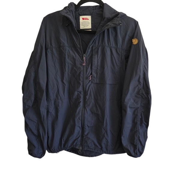 Fjallraven Jackets & Blazers - Fjallraven High Coast Wind Jacket Womens Small Hooded Full Zip Outdoor